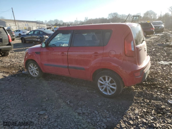 2013 Kia Soul + with VIN KNDJT2A61D7584481, listed as a Copart auction lot 87702205 with 89,036 mi miles and Salvage Title. Bid and sale history available at carsss.com. Image 2.