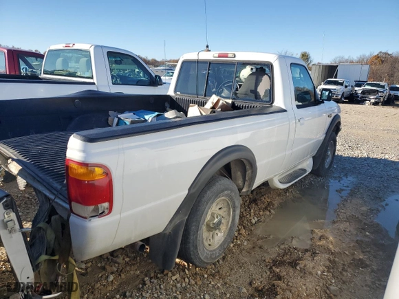 1998 Ford Ranger XL with VIN 1FTYR11U5WTA04293, listed as a Copart auction lot 46054785 with 124,593 mi miles and Salvage Title. Bid and sale history available at carsss.com. Image 3.