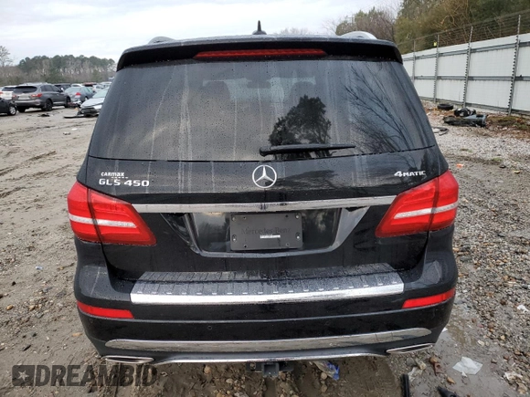 2018 Mercedes-Benz GLS 450 with VIN 4JGDF6EE9JB153789, listed as a Copart auction lot 36778764 with 46,027 mi miles and . Bid and sale history available at DreamBid. Image 6.