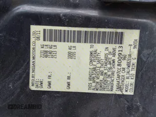 2012 Nissan Maxima S с VIN 1N4AA5AP7CC800913, выставлен на аукционе IAAI как лот 42218129 с пробегом 159 644 миль миль и . История ставок и продаж доступна на DreamBid. Изображение 9.