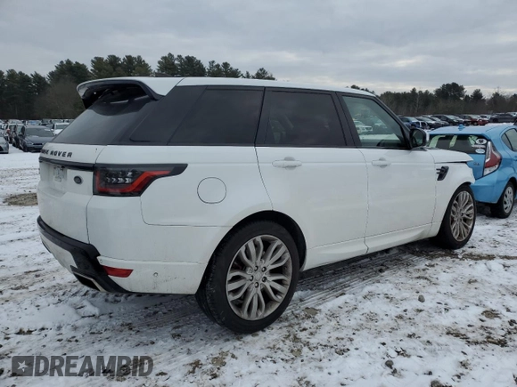 2018 Land Rover Range Rover Sport with VIN SALWR2RE5JA187153, listed as a Copart auction lot 87943405 with 86,811 mi miles and Salvage Title. Bid and sale history available at carsss.com. Image 3.