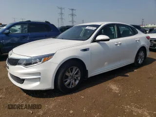 2016 Kia Optima LX with VIN KNAGT4L33G5098454, listed as a Copart auction lot 59397545 with 124,120 mi miles and Salvage title. Bid and sale history available at DreamBid. Image 1.