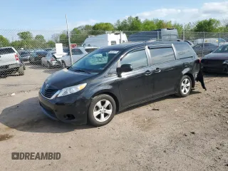 2015 Toyota Sienna LE AAS with VIN 5TDKK3DC2FS563114, listed as a Copart auction lot 55444975 with 100,731 mi miles and Salvage Title. Bid and sale history available at DreamBid. Image 1.