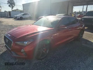2019 Genesis G70 Advanced with VIN KMTG34LE1KU012126, listed as a Copart auction lot 81837404 with 73,898 mi miles and Non Repairable. Bid and sale history available at DreamBid. Image 1.