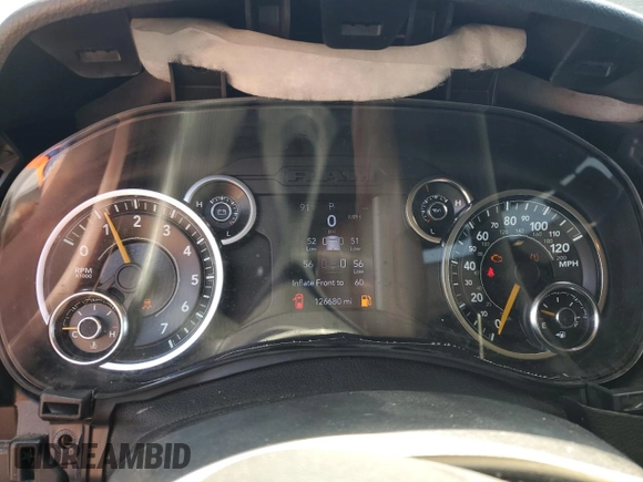 2020 Ram 2500 Tradesman with VIN 3C6UR5HJ5LG288302, listed as a Copart auction lot 61191835 with 126,680 mi miles and Clean title. Bid and sale history available at DreamBid. Image 9.