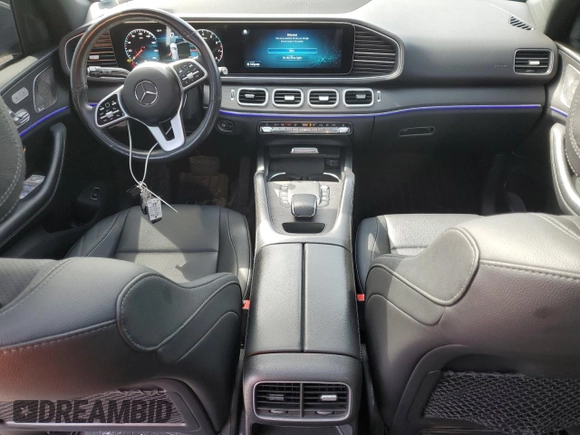 2021 Mercedes-Benz GLE 350 with VIN 4JGFB4KB7MA470273, listed as a Copart auction lot 50621625 with 58,590 mi miles and Salvage title. Bid and sale history available at DreamBid. Image 8.