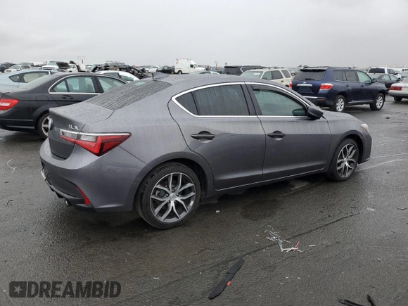 2022 Acura ILX Premium with VIN 19UDE2F73NA003786, listed as a Copart auction lot 80164114 with 35,228 mi miles and Salvage Title. Bid and sale history available at DreamBid. Image 3.