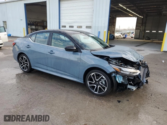 2025 Nissan Sentra SR with VIN 3N1AB8DV3SY246281, listed as a Copart auction lot 42156675 with 668 mi miles and Salvage Title. Bid and sale history available at DreamBid. Image 4.