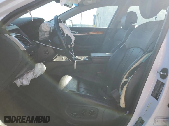 2019 Genesis G80 3.8L with VIN KMHGN4JE8KU295955, listed as a Copart auction lot 80874734 with 48,309 mi miles and Salvage title. Bid and sale history available at DreamBid. Image 7.