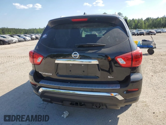 2017 Nissan Pathfinder SL with VIN 5N1DR2MNXHC669326, listed as a Copart auction lot 53086465 with 53,242 mi miles and Salvage title. Bid and sale history available at DreamBid. Image 6.