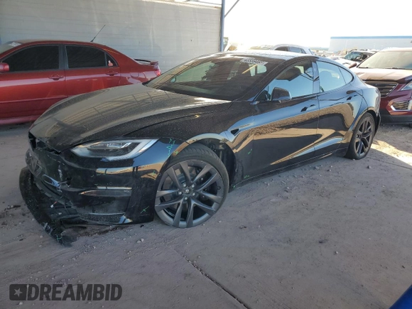 2022 Tesla Model S with VIN 5YJSA1E51NF464763, listed as a Copart auction lot 43559465 with 36,079 mi miles and Salvage title. Bid and sale history available at DreamBid. Image 1.