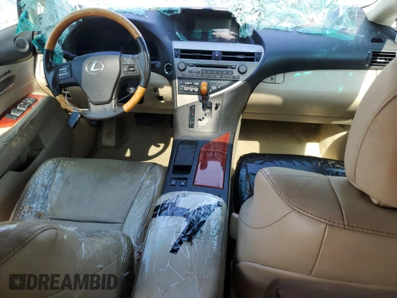 2010 Lexus RX 350 with VIN 2T2BK1BA1AC039732, listed as a Copart auction lot 55927935 with 267,240 mi miles and Clean Title. Bid and sale history available at carsss.com. Image 8.