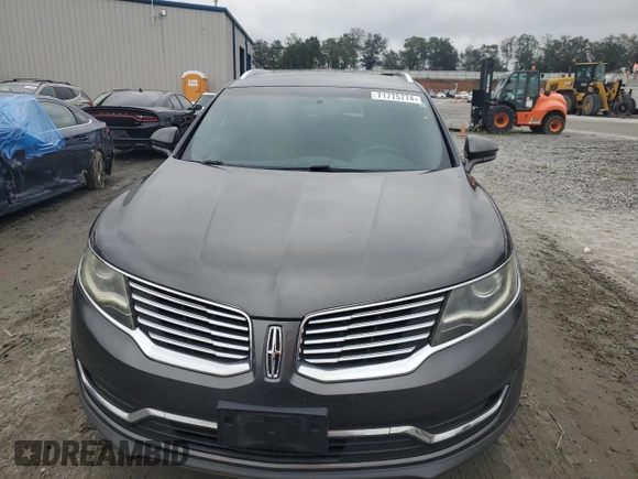 2017 Lincoln MKX Premiere with VIN 2LMPJ6JR1HBL13838, listed as a Copart auction lot 71775774 with 85,070 mi miles and Salvage Title. Bid and sale history available at carsss.com. Image 5.