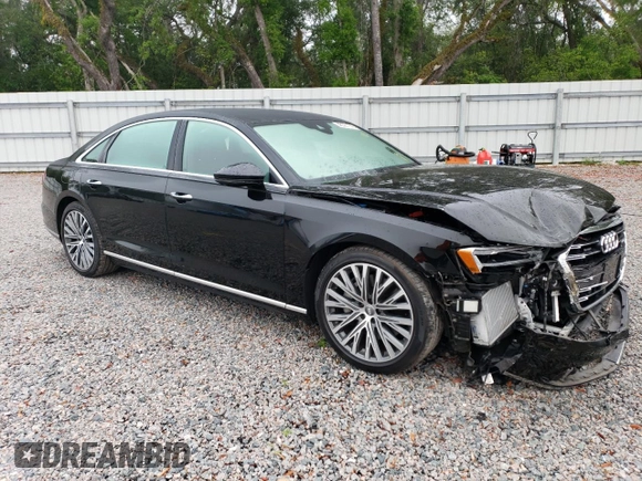2019 Audi A8 L with VIN WAU8DAF81KN010369, listed as a Copart auction lot 46381143 with 13,921 mi miles. Bid and sale history available at carsss.com. Image 4.