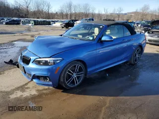 2020 BMW 2 Series 230i xDrive with VIN WBA2K1C08L7E75847, listed as a Copart auction lot 44689825 with 59,678 mi miles and Salvage Title. Bid and sale history available at carsss.com. Image 1.