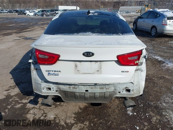 2015 Kia Optima SXL Turbo with VIN 5XXGR4A65FG428023, listed as a IAAI auction lot 41416027 with 100,372 mi miles and . Bid and sale history available at DreamBid. Image 6.