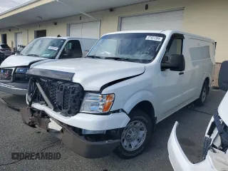 2016 Nissan NV S with VIN 1N6BF0KMXGN805974, listed as a Copart auction lot 37451384 with 66,639 mi miles and Salvage Title. Bid and sale history available at carsss.com. Image 1.