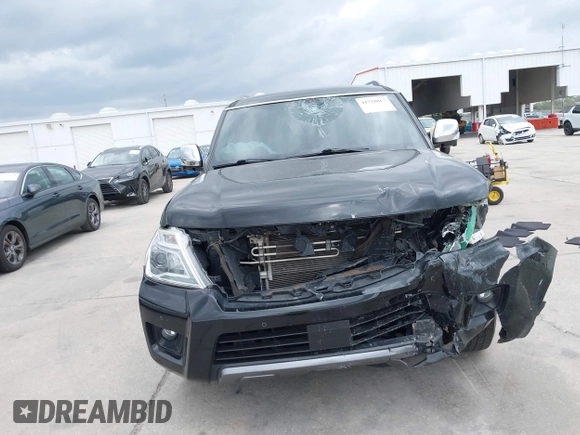 2020 Nissan Armada SL with VIN JN8AY2NC2LX519725, listed as a IAAI auction lot 41728867 with 98,877 mi miles. Bid and sale history available at carsss.com. Image 12.