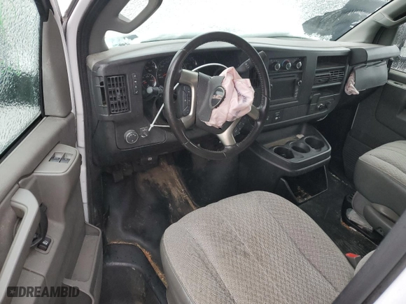 2017 GMC Savana Cargo Van with VIN 1GTW7AFG9H1105383, listed as a Copart auction lot 42632255 with 0 mi miles and Salvage Title. Bid and sale history available at carsss.com. Image 8.