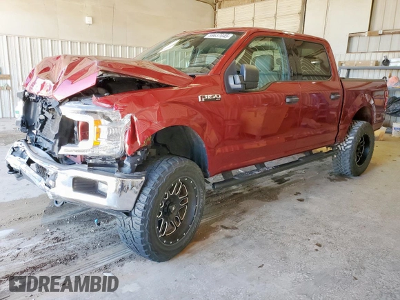 2018 Ford F-150 XL with VIN 1FTEW1E50JKD58719, listed as a Copart auction lot 59637045 with 80,914 mi miles and Salvage title. Bid and sale history available at DreamBid. Image 1.