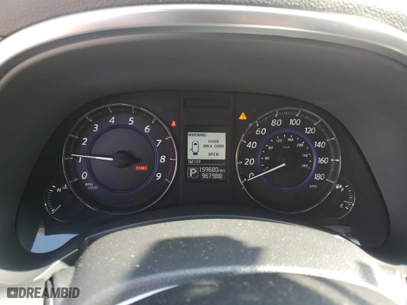 2017 Infiniti QX70 with VIN JN8CS1MW3HM412790, listed as a Copart auction lot 50051015 with 159,680 mi miles and Salvage Title. Bid and sale history available at carsss.com. Image 9.