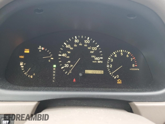 2002 Lexus RX 300 with VIN JTJGF10U720122702, listed as a Copart auction lot 60160714 with 120,775 mi miles and Non Repairable. Bid and sale history available at carsss.com. Image 9.