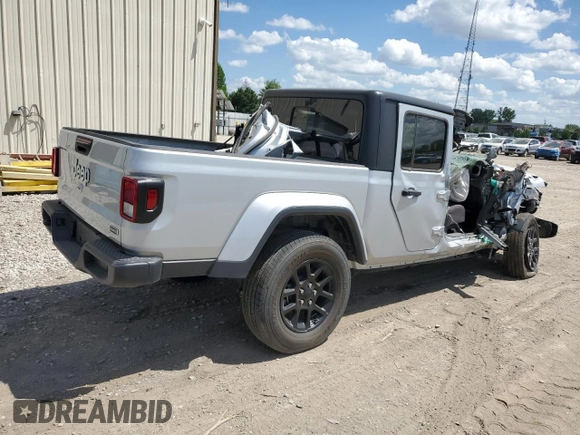 2023 Jeep Gladiator Overland with VIN 1C6HJTFG3PL564263, listed as a Copart auction lot 57021075 with Not provided miles and Non repairable. Bid and sale history available at DreamBid. Image 3.