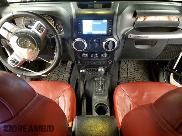 2013 Jeep Wrangler Rubicon with VIN 1C4HJWCG6DL666540, listed as a Copart auction lot 79337404 with 130,448 mi miles and Salvage title. Bid and sale history available at DreamBid. Image 8.
