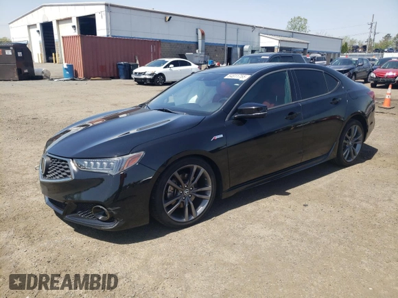 2019 Acura TLX w/A-Spec Pkg with VIN 19UUB1F68KA004325, listed as a Copart auction lot 54811755 with 90,070 mi miles and Salvage Title. Bid and sale history available at DreamBid. Image 1.