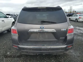 2012 Toyota Highlander Hybrid Limited with VIN JTEDC3EH9C2006831, listed as a Copart auction lot 82514713 with 179,737 mi miles and Salvage Title. Bid and sale history available at carsss.com. Image 6.