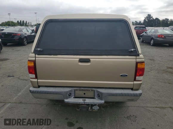 1999 Ford Ranger XLT with VIN 1FTZR15X6XPB58756, listed as a Copart auction lot 58839535 with 127,860 mi miles and Salvage title. Bid and sale history available at DreamBid. Image 6.