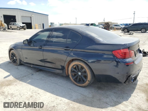 2013 BMW 5 Series 550i with VIN WBAFR9C55DD226669, listed as a Copart auction lot 50998855 with 121,655 mi miles and Clean Title. Bid and sale history available at carsss.com. Image 2.