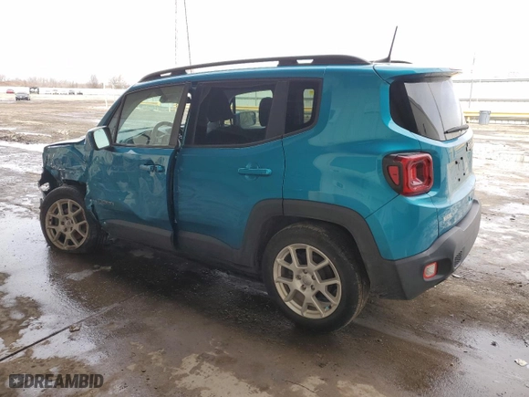 2020 Jeep Renegade Latitude with VIN ZACNJABB4LPL39279, listed as a Copart auction lot 46599525 with 40,060 mi miles and Salvage Title. Bid and sale history available at carsss.com. Image 2.