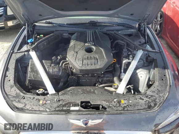 2021 Genesis G70 2.0T with VIN KMTG34LA8MU066796, listed as a Copart auction lot 82797274 with Not provided miles and Non repairable. Bid and sale history available at DreamBid. Image 11.