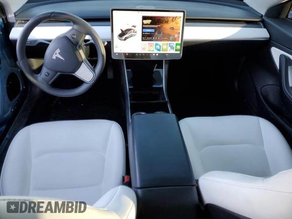 2020 Tesla Model 3 Standard Range Plus with VIN 5YJ3E1EA6LF615079, listed as a Copart auction lot 44259525 with 25,464 mi miles and Salvage Title. Bid and sale history available at DreamBid. Image 8.