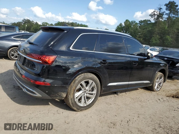 2021 Audi Q7 Premium Plus with VIN WA1LJAF73MD018781, listed as a Copart auction lot 54313365 with 113,209 mi miles and Salvage title. Bid and sale history available at DreamBid. Image 3.