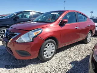 2018 Nissan Versa Sedan SV with VIN 3N1CN7AP7JK442869, listed as a Copart auction lot 47248545 with 145,686 mi miles and Salvage Title. Bid and sale history available at carsss.com. Image 1.