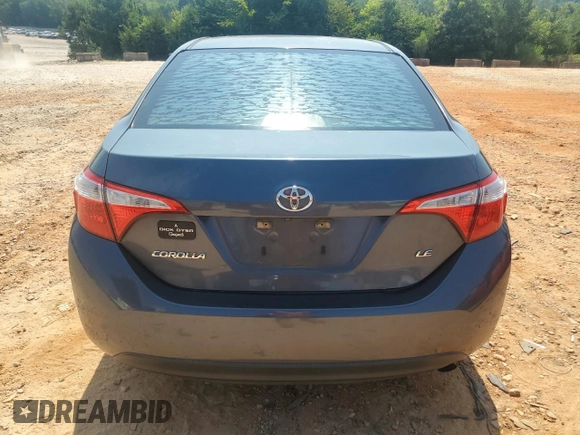 2014 Toyota Corolla L with VIN 5YFBURHE7EP153120, listed as a Copart auction lot 62824405 with Not provided miles and Salvage title. Bid and sale history available at DreamBid. Image 6.
