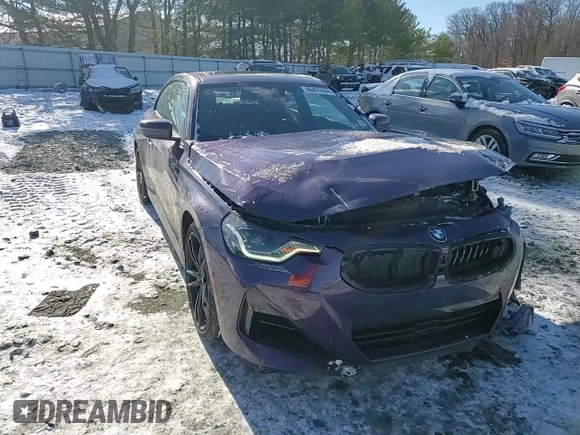 2022 BMW 2 Series 230i with VIN 3MW23CM00N8C66480, listed as a Copart auction lot 86876904 with 25,804 mi miles and Salvage Title. Bid and sale history available at carsss.com. Image 11.