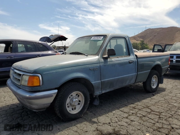 1997 Ford Ranger Splash with VIN 1FTCR10XXVTA68379, listed as a Copart auction lot 66039394 with 175,817 mi miles and Salvage Title. Bid and sale history available at carsss.com. Image 1.