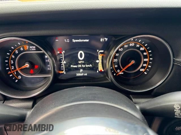 2022 Jeep Wrangler Unlimited Sahara with VIN 1C4HJXEG6NW248854, listed as a Copart auction lot 49020345 with 33,569 mi miles and Clean title. Bid and sale history available at DreamBid. Image 8.