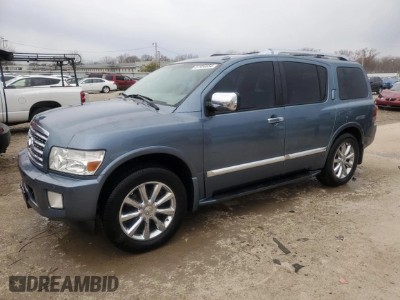 2008 Infiniti QX56 with VIN 5N3AA08C78N901402, listed as a Copart auction lot 81954654 with 280,494 mi miles and Non Repairable. Bid and sale history available at carsss.com. Image 1.