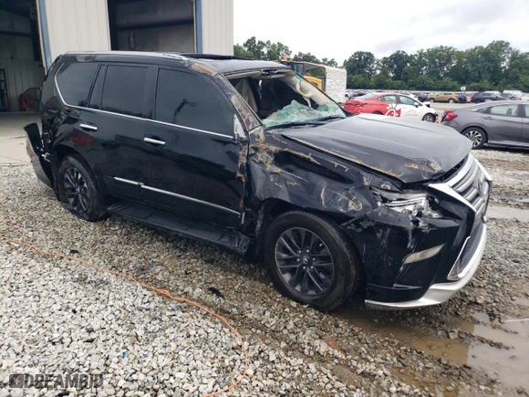 2018 Lexus GX with VIN JTJJM7FX0J5183343, listed as a Copart auction lot 59672574 with 0 mi miles and Salvage Title. Bid and sale history available at carsss.com. Image 4.