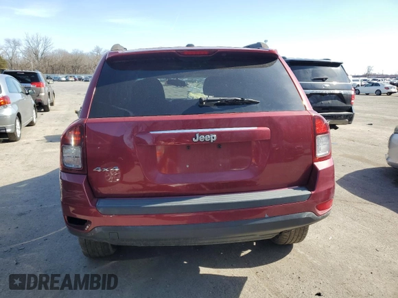 2016 Jeep Compass Sport with VIN 1C4NJDBB2GD663405, listed as a Copart auction lot 46676575 with Not provided miles and Salvage title. Bid and sale history available at DreamBid. Image 6.
