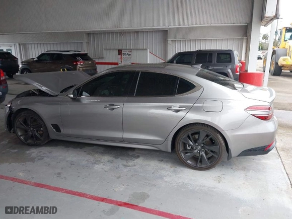 2023 Genesis G70 2.0T with VIN KMTG34TA8PU111790, listed as a IAAI auction lot 41390217 with 35,303 mi miles. Bid and sale history available at carsss.com. Image 15.
