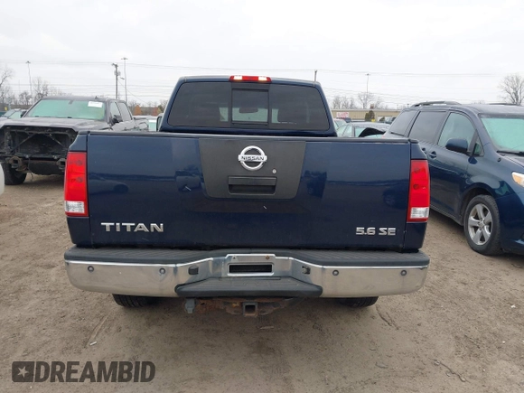 2008 Nissan Titan SE with VIN 1N6AA06A38N352356, listed as a IAAI auction lot 41000718 with 157,029 mi miles. Bid and sale history available at carsss.com. Image 16.
