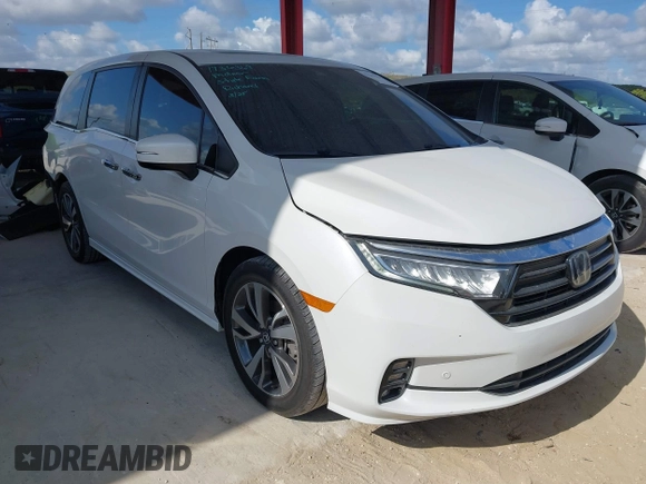 2021 Honda Odyssey Touring z VIN 5FNRL6H80MB003323, wystawiony jako IAAI lot #42303968 z przebiegiem 51 531 mil mil oraz . Historia ofert i sprzedaży dostępna na DreamBid. Obrazek 1.