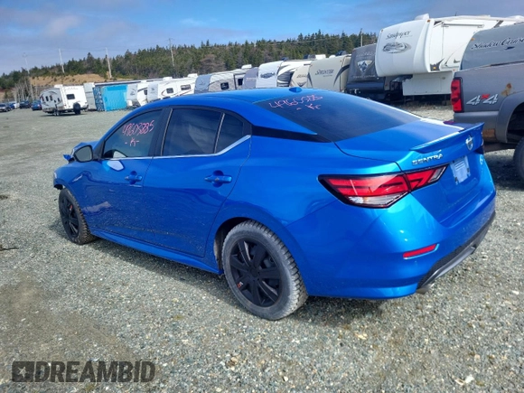 2023 Nissan Sentra SR with VIN 3N1AB8DV6PY266970, listed as a Copart auction lot 49603885 with 21,206 mi miles and Salvage Title. Bid and sale history available at DreamBid. Image 2.