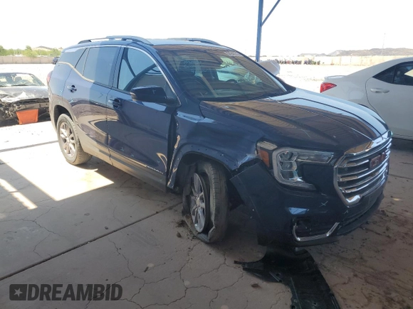 2023 GMC Terrain SLT z VIN 3GKALVEGXPL190082, wystawiony jako Copart lot #56948515 z przebiegiem 39 841 mil mil oraz Szkoda całkowita • Salvage title. Historia ofert i sprzedaży dostępna na DreamBid. Obrazek 4.