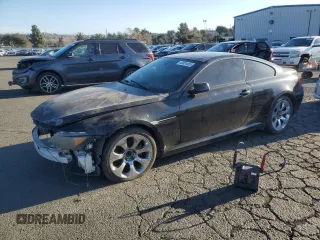2008 BMW 6 Series 650i with VIN WBAEA53578CV90082, listed as a Copart auction lot 43024465 with 144,366 mi miles and Salvage Title. Bid and sale history available at DreamBid. Image 1.